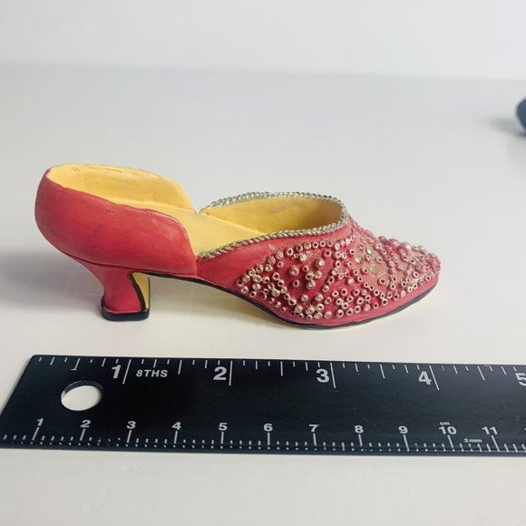 Lot Of 8 Assorted Miniature Shoes Ks Collection Victorian Heels Pumps No Boxes - Picture 12 of 16